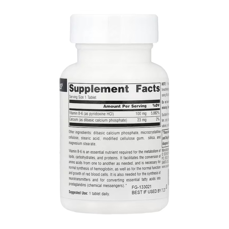 Vitamin B-6 100 mg - 100 tabs (Пошкоджена етикетка)