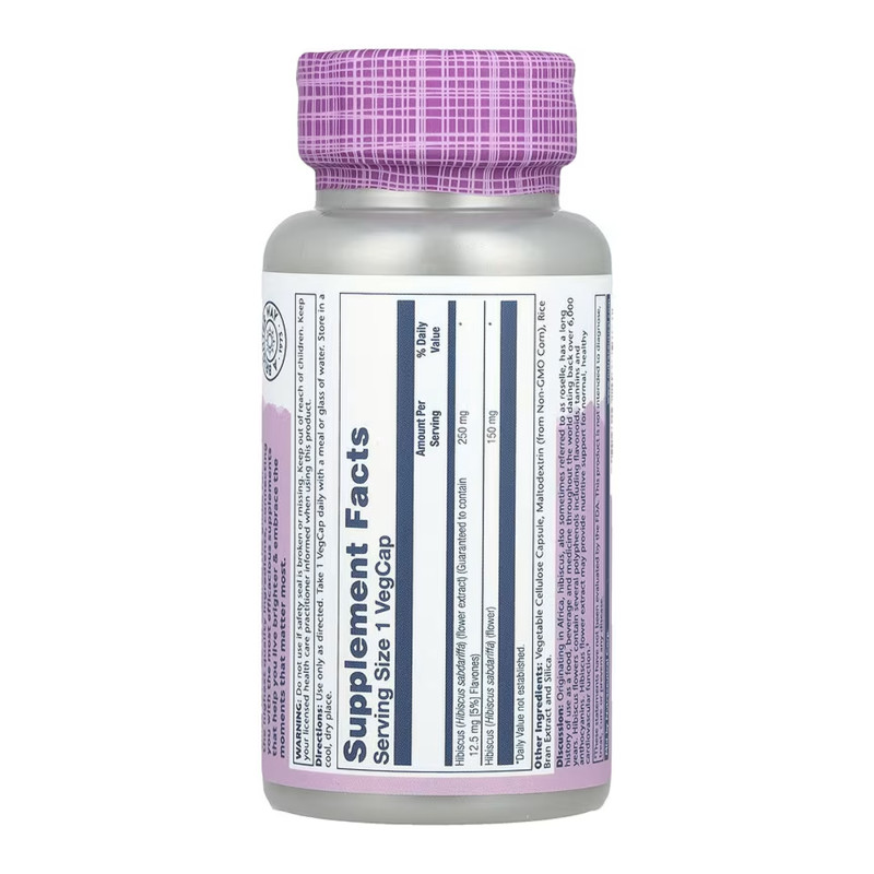 Hibiscus Flower Extract 250mg - 60 vcaps