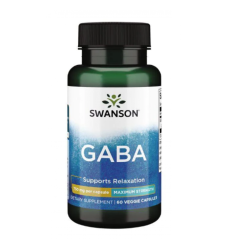 GABA Maximum Strength 750 mg - 60 Veg Caps