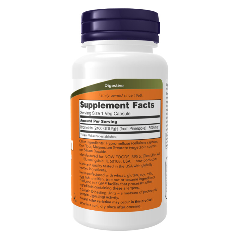 Bromelain 500mg - 60 vcaps