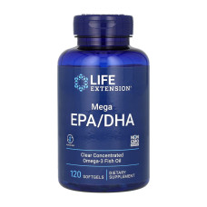 Mega EPA/DHA Omega-3 Fish Oil - 120 softgels (Пошкоджена банка)