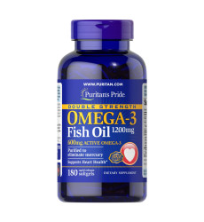 Double Strength Omega-3 Fish Oil 1200 mg/600 mg -180 Softgels