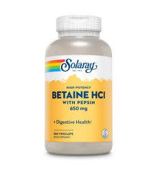 High Potency Betaine HCl with Pepsin 650mg - 250 veg caps