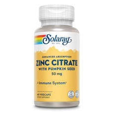 Zinc Citrate 50mg - 60 vcaps (Пошкоджена банка)
