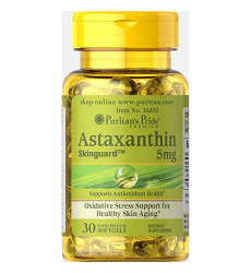 Natural Astaxanthin 5 mg - 30 Softgels