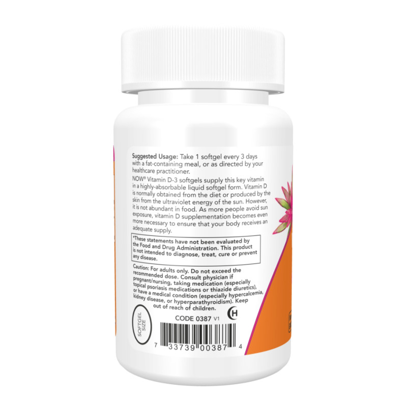 VIT D-3 10,000 IU - 30 sgels