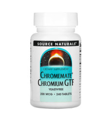 ChromeMate® Chromium GTF 200 mcg, Yeast Free - 240 tabs (Пошкоджена банка)