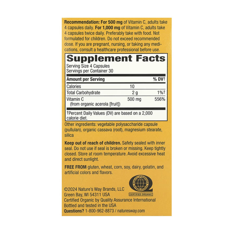 Vitamin C - 120 vcaps