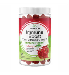 Immune Boost with Acerola,Zinc,Vitamins C and D - 60 Gummies Cherry