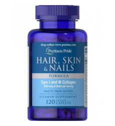 Hair, Skin and Nails Formula Type 1 and 3 Collagen - 120 caps