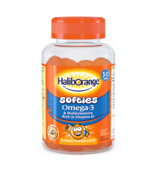 Softies Omega-3 & Multivitamin - 60 softgels Orange