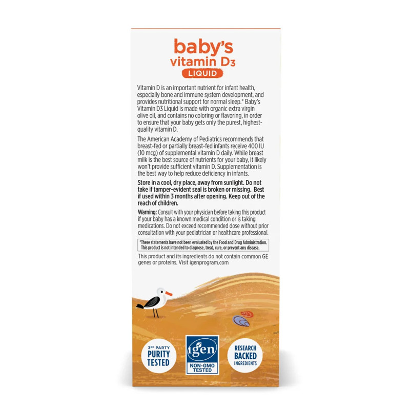 Baby's Vitamin D3 Liquid - 22.5 ml (Пошкоджена банка)