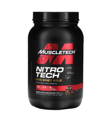 Nitro Tech 100% Whey Gold - 908g Double Rich Chocolate