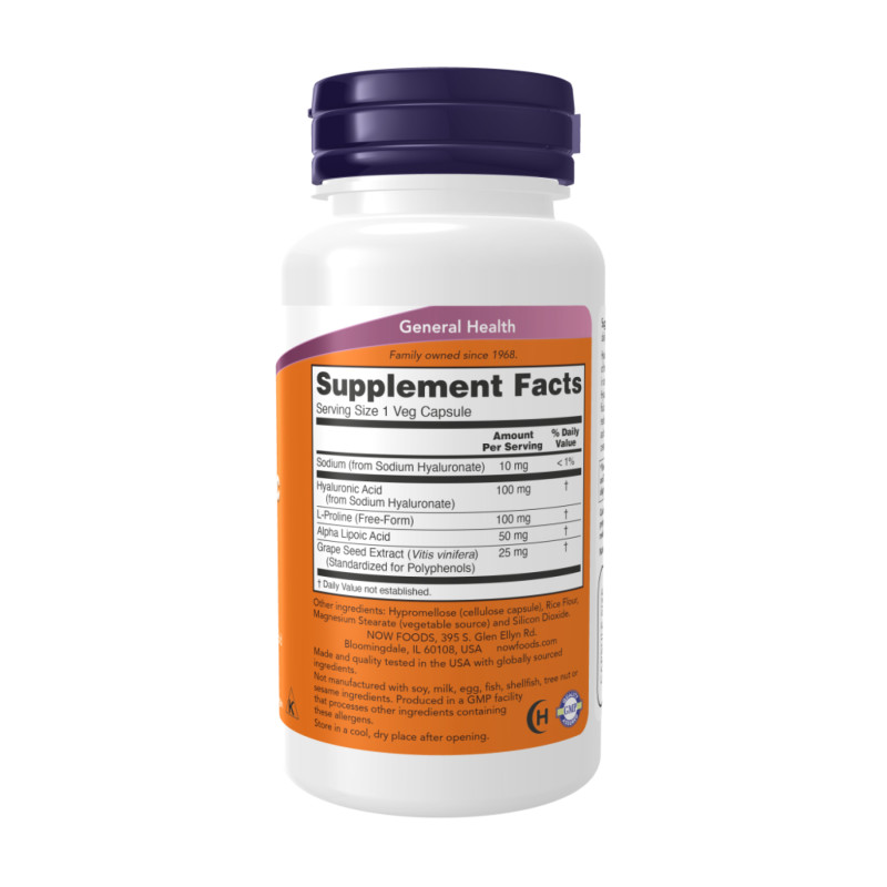 Hyaluronic Acid Double Strength 100 mg - 120 vcaps