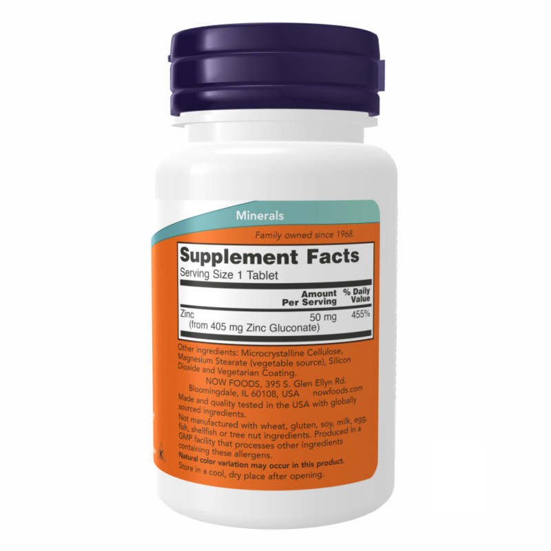Zinc Gluconate 50 mg - 100 tabs