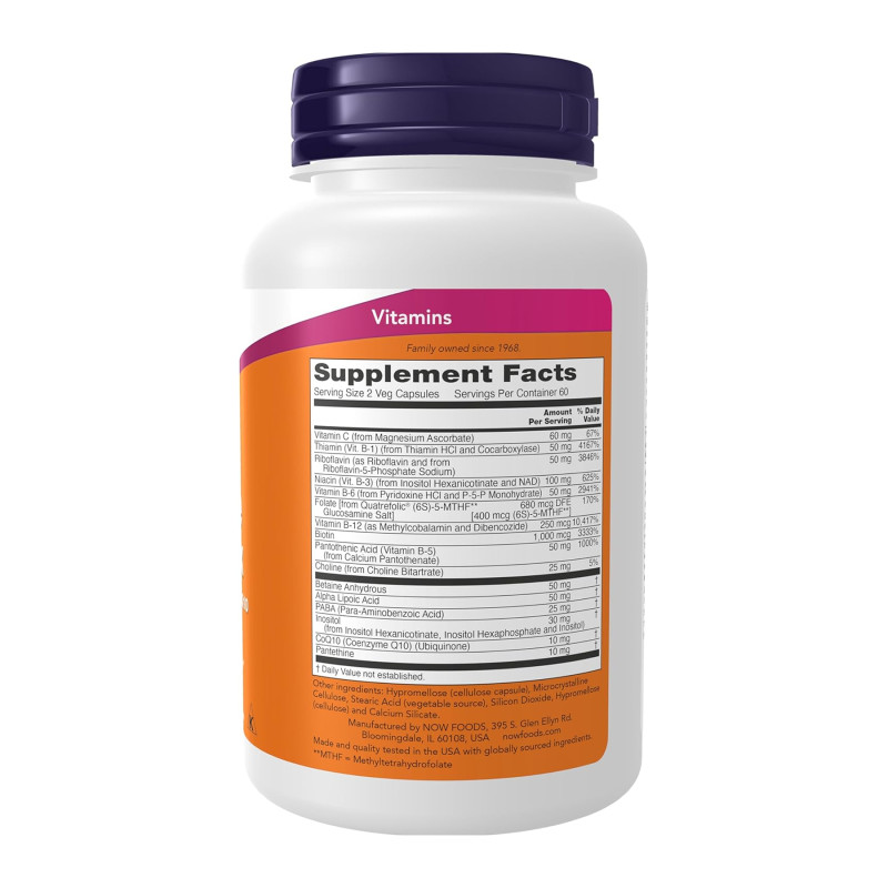 Coenzyme B-Complex With Alpha Lipoic Acid and CoQ10 - 120 vcaps