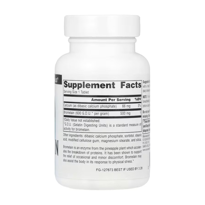 Bromelain 600 GDU - 60 tabs