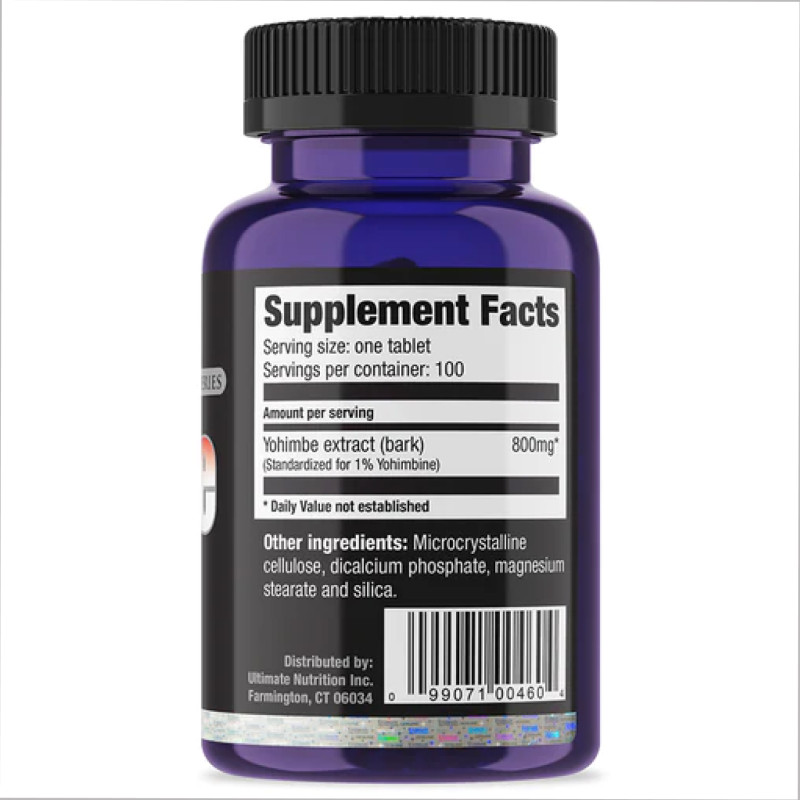 Yohimbe Bark Extract 800mg - 100tabs
