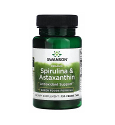 Organic Spirulina & Astaxanthin - 120 veg tabs