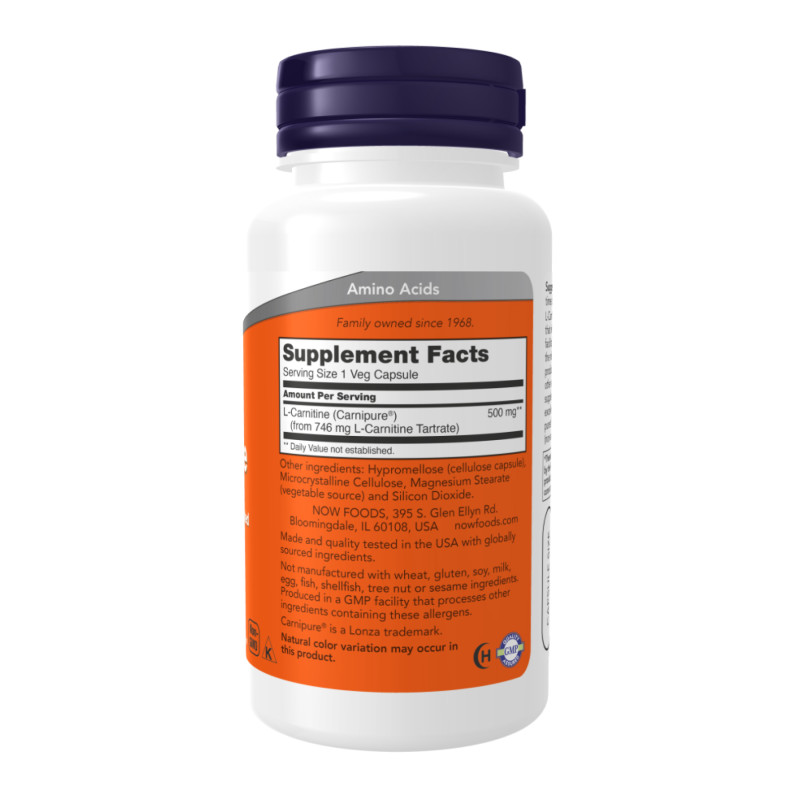 L-Carnitine 500mg - 180 caps