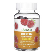 Biotin 10,000 mcg - 60 gummies (До 03.27)
