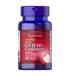 Ultra Q-SORB™ Co Q-10 200 mg & Cinnamon 1000mg - 30softgels
