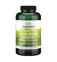 Rhodiola Holy Basil Valerian stress Complex - 180caps
