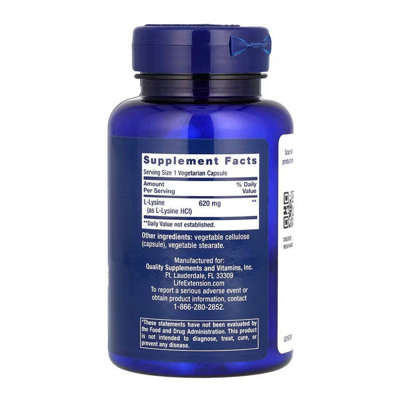 L-Lysine 620 mg - 100 vcaps (До 11.26)