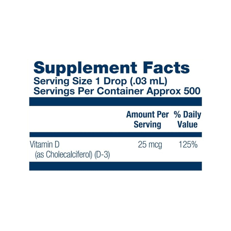 Vitamin D-3 25mcg - 14.8 ml
