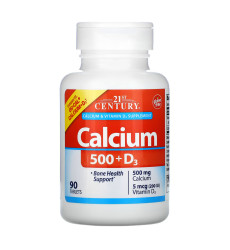 Calcium 500 mg + D3 - 90 tabs