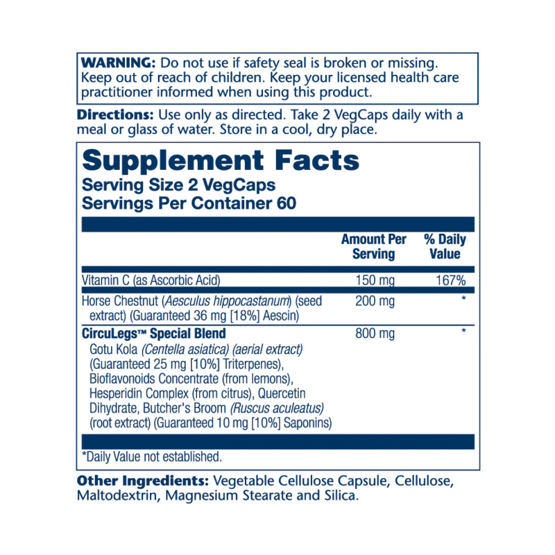CircuLegs Circulation Support 200mg - 120 vcaps