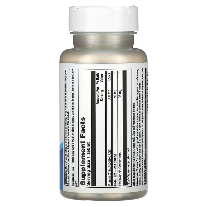 C 500 + Rose Hips & Bioflavonioids Sustained Release - 100 tabs