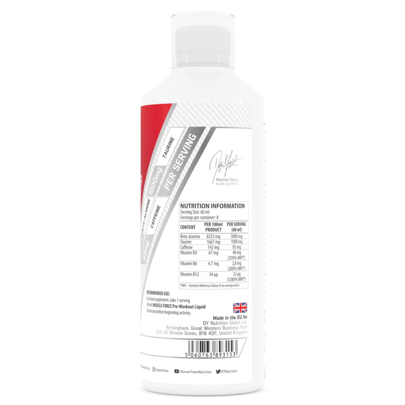 Muscle Force PWO Liquid - 500ml Peach