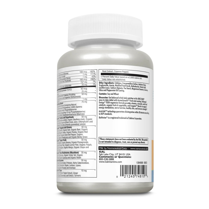 Enhanced Energy for Teens - 60 tabs