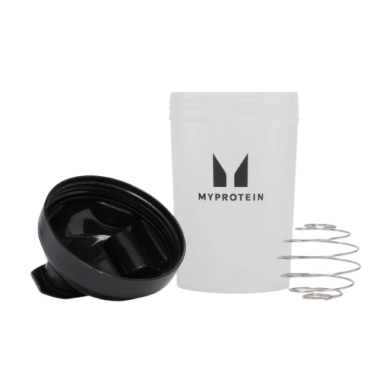 Plastic Shaker - 600ml Clear Black