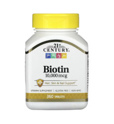 Biotin 10,000 mcg - 360 tabs