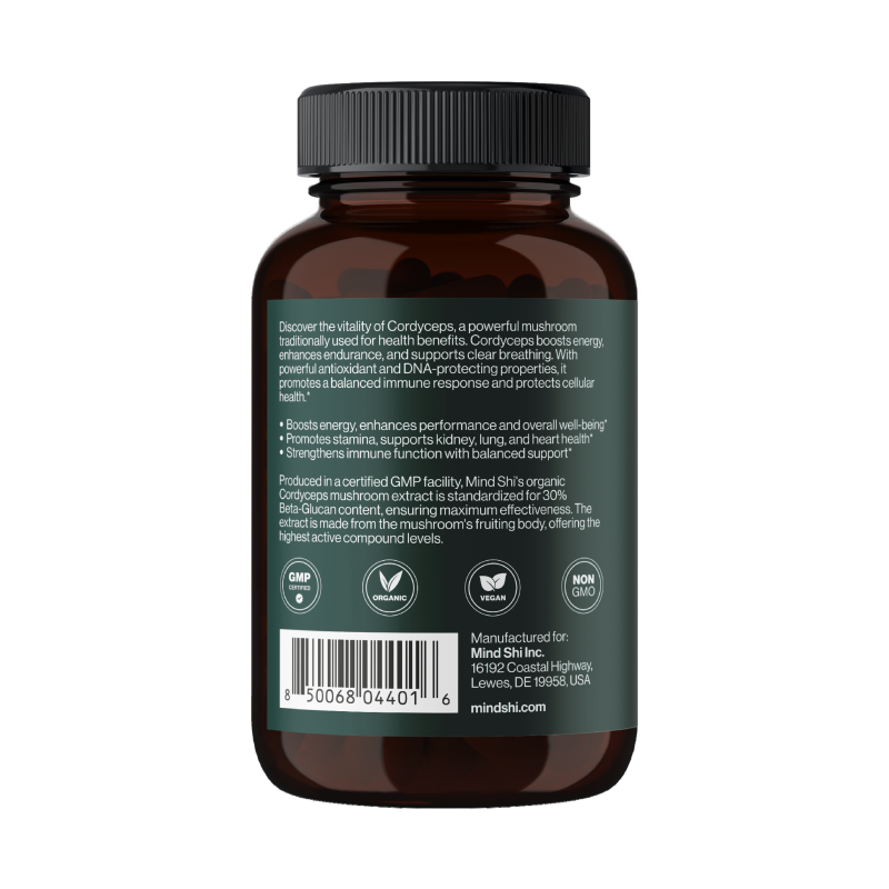 Cordyceps Mushroom 1000 mg - 60 vegcaps (До 02.27)