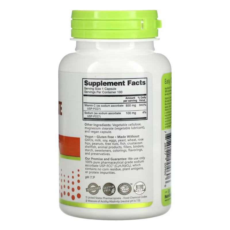 Sodium Ascorbate - 100 caps
