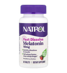 Fast Dissolve Melatonin 10mg - 60 tabs (Пошкоджена етикетка)