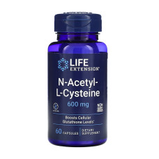 N-Acetyl-L-Cysteine (NAC) 600mg - 60 caps (Пошкоджена банка)