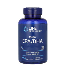 Mega EPA/DHA Omega-3 Fish Oil - 120 softgels (До 09.26)