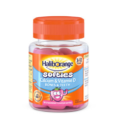 Softies Calcium & Vitamin D - 30 softgels Strawberry