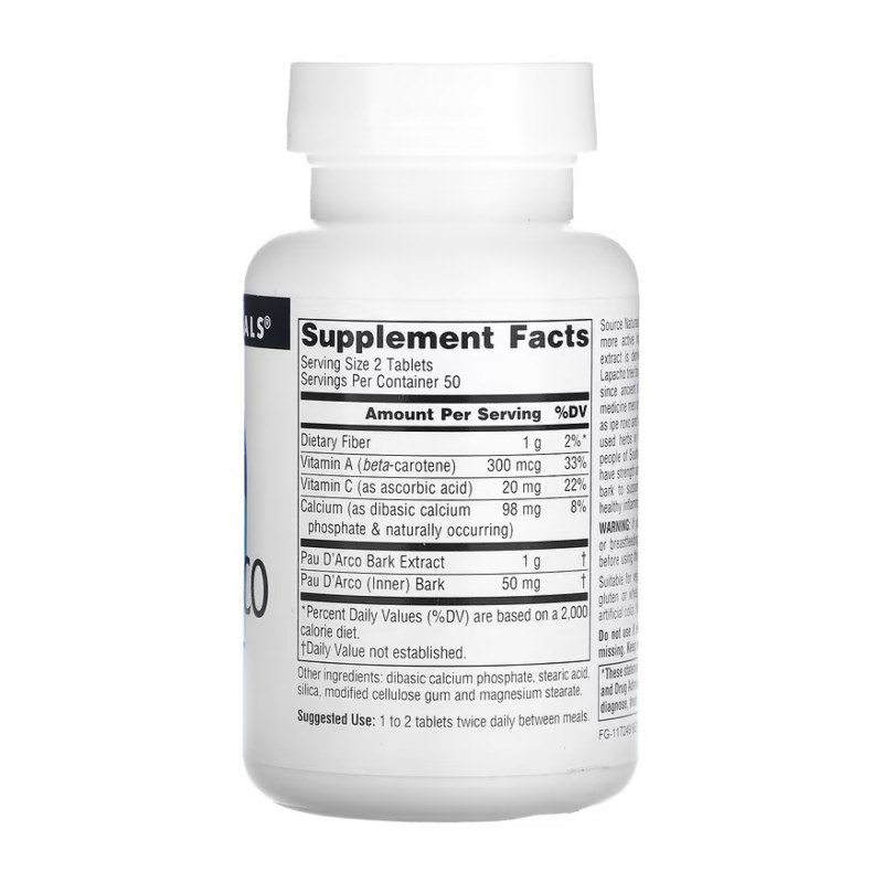 Pau D'Arco Extract 500mg - 100 tabs