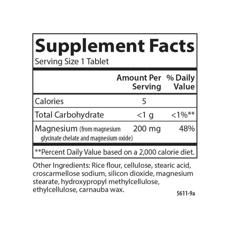 Chelated Magnesium Glycinate - 180 tabs