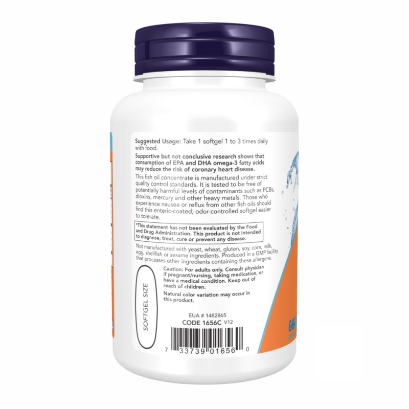 Omega-3 Enteric - 180 sgels (Пошкоджена етикетка)
