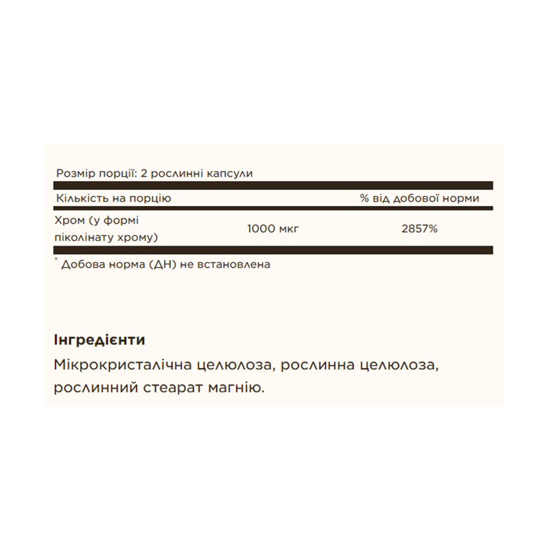 Chromium Picolinate 500mcg - 120 vcaps