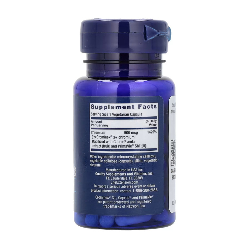 Optimized Chromium with Crominex® 3+ 500 mcg - 60 vcaps