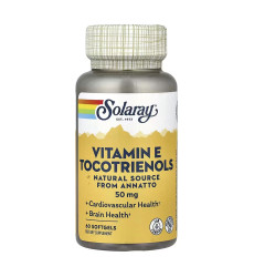 Vitamin E Tocotrienols, Annatto 50mg - 60 softgels (До 10.26)