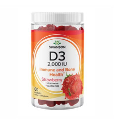 D3 2000IU Strawberry - 60 Gummies