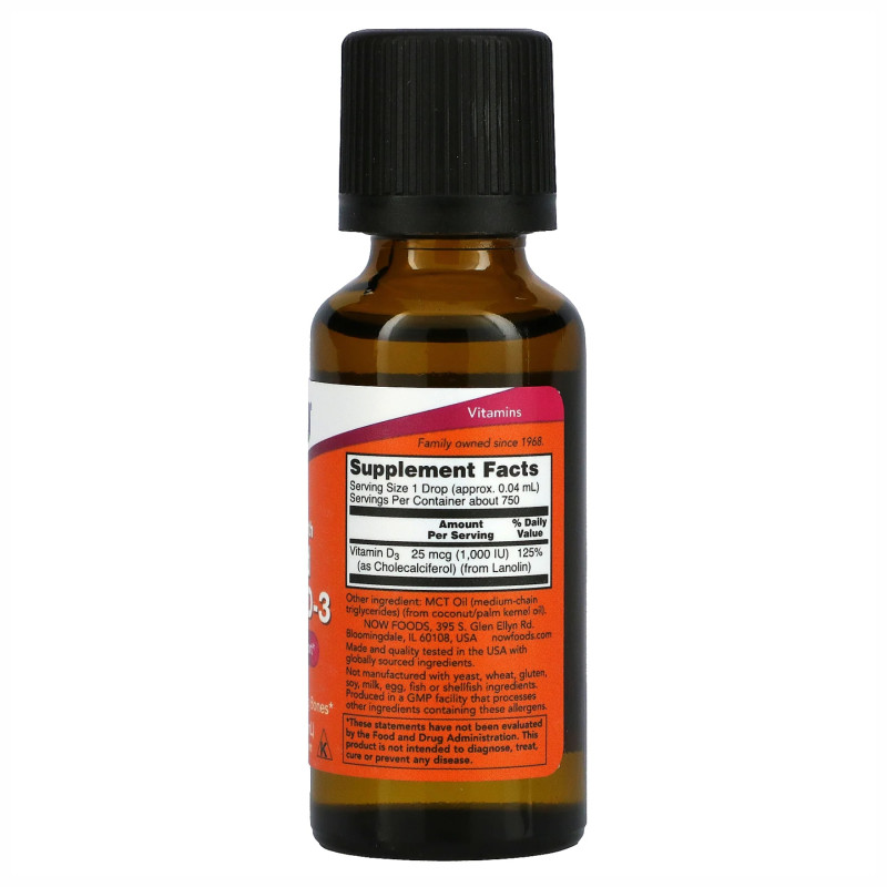 VIT D-3 Liquid - 30ml (1fl oz)